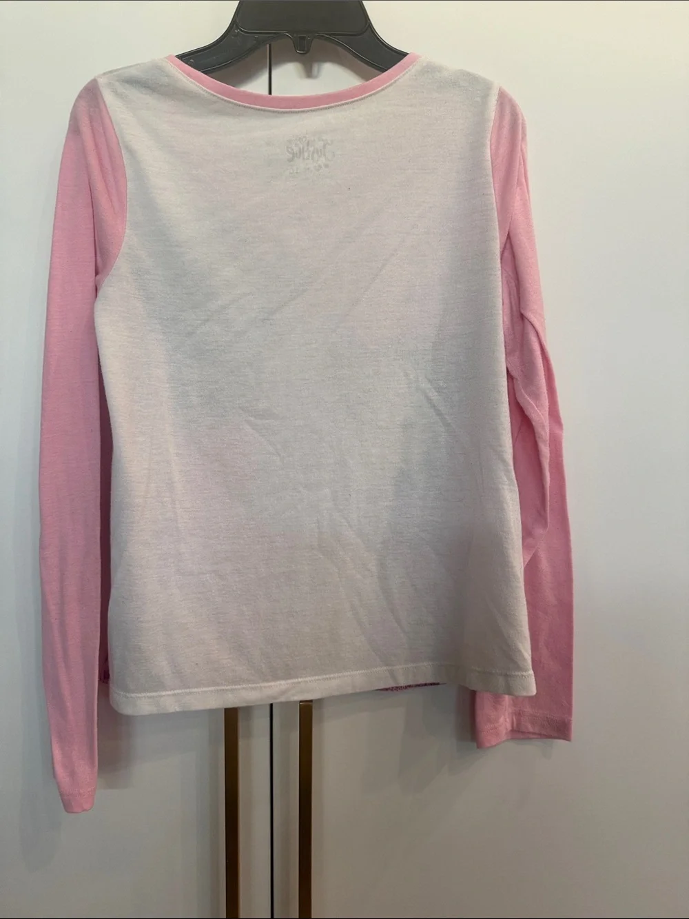Justice Pink Giraffe Graphic Long-Sleeve Tee